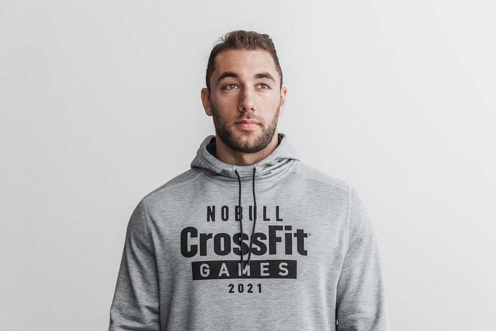 NOBULL Crossfit Games® 2021 Kapüşonlu Sweatshirt Erkek - Gri - Turkiye (KLD-739804)